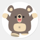 Search for black bear cartoon stickers Cute