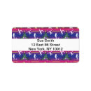 Search for purple tree return address labels Xmas
