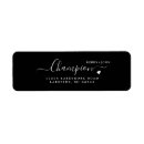 Search for elegent return address labels Calligraphy