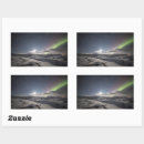 Search for winter sky stickers Northern lights