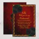 Search for blood red invitations Hallowedding