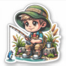 Search for kids fishing stickers Cute