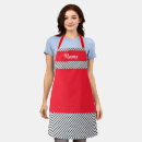 Search for black and red aprons Birthday