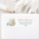 Search for baby announcement return address labels Blue