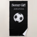 Search for soccer ball beach towels Girl