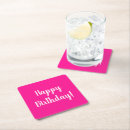 Search for hot pink coasters Modern