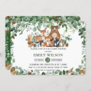 Search for rustic chic baby shower invitations Woodland animals