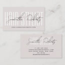 Search for pearl business cards Hair stylist
