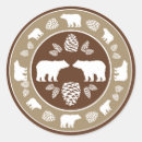 Search for bear wedding stickers Rustic