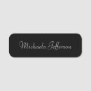 Search for calligraphy name tags Black and white