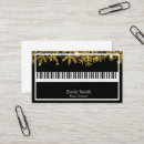 Search for piano teacher business cards Modern