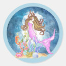 Search for purple mermaid stickers Watercolor