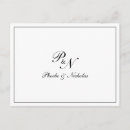 Search for monogram thank postcards Simple