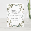 Search for booklet wedding programmes Greenery