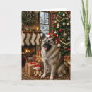 Search for norwegian christmas cards Elkhound