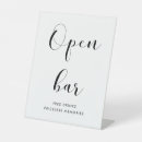 Search for open bar wedding signs Simple