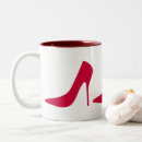 Search for red shoe mugs High heels