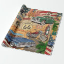 Search for road map wrapping paper Usa