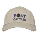 Search for boat embroidered hats Captain