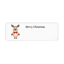 Search for christmas north pole return address labels Reindeer
