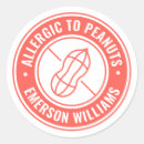 Search for allergies stickers Allergic to peanuts
