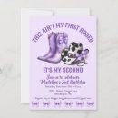 Search for purple cowgirl invitations Rodeo