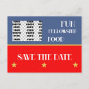 Search for family reunion save the date postcards Blue