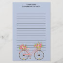 Search for bike stationery paper Flowers
