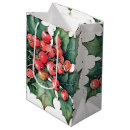 Search for vintage christmas gift bags Holly