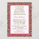Search for cheetah print invitations Girls
