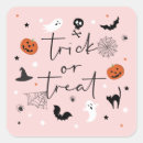Search for pink spider stickers Trick or treat