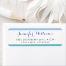 Search for blue striped return address labels Professional