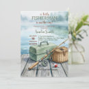 Search for fishing baby shower invitations Fisherman on the way
