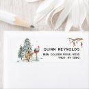 Search for forest animals return address labels Rustic