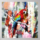 Search for colourful parrot posters Abstract