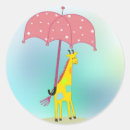 Search for cartoon giraffe stickers Whimsical