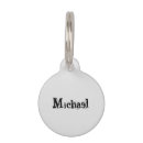 Search for monogrammed pet tags Black