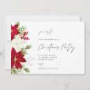 Search for winters seasonal invitations Poinsettia