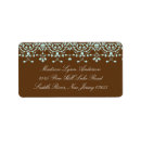 Search for blue brown return address labels Lace