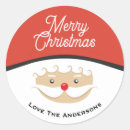 Search for face to face stickers Santa