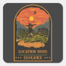 Search for hiking square stickers Vintage