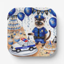 Search for police paper plates Birthday