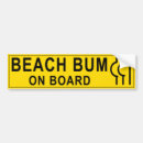 Search for on beach bumper stickers Surfing