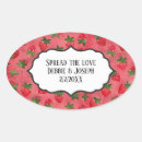 Search for strawberry wedding stickers Bride and groom