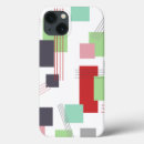 Search for abstract lines iphone cases Red