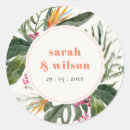 Search for hibiscus wedding stickers Botanical