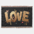 Search for word art blankets Black