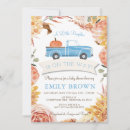 Search for blue truck baby shower invitations Autumn