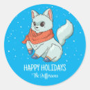 Search for winter fox stickers Merry christmas