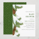 Search for pine needle invitations Watercolor